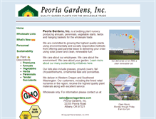 Tablet Screenshot of peoriagardens.com